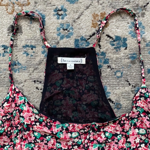 Lucca couture strappy flower print high low dress - Picture 6 of 8